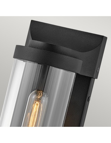 Quintiesse Średnia latarnia naścienna Pearson - 1 źródło światła - Teksturowana czerń IP44 Elstead Lighting QN-PEARSON-M - produkt 2