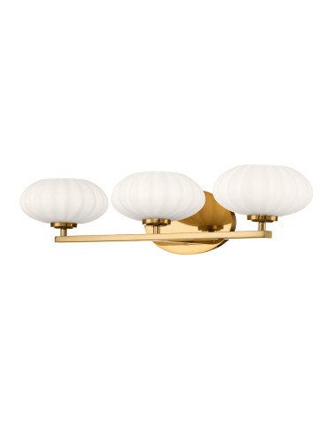 Quintiesse Kinkiet Pim - 3 źródła światła - Złoty IP44 Elstead Lighting QN-PIM3-FXG
