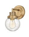 Quintiesse Kinkiet Poppy - 1 źródło światła - Stary mosiądz IP44 Elstead Lighting QN-POPPY1-HB-BATH Quintiesse Kinkiet Poppy - 1 źródło światła - Stary mosiądz IP44 Elstead Lighting QN-POPPY1-HB-BATH
