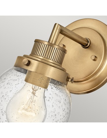 Quintiesse Kinkiet Poppy - 1 źródło światła - Stary mosiądz IP44 Elstead Lighting QN-POPPY1-HB-BATH - produkt 2