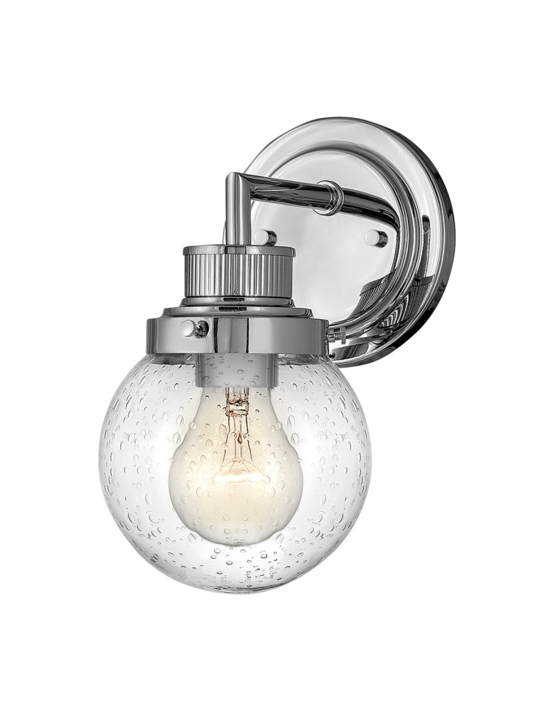 Quintiesse Kinkiet Poppy - 1 źródło światła - Polerowany chrom IP44 Elstead Lighting QN-POPPY1-PC-BATH