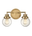 Quintiesse Kinkiet Poppy - 2 źródła światła - Stary mosiądz IP44 Elstead Lighting QN-POPPY2-HB-BATH Quintiesse Kinkiet Poppy - 2 źródła światła - Stary mosiądz IP44 Elstead Lighting QN-POPPY2-HB-BATH