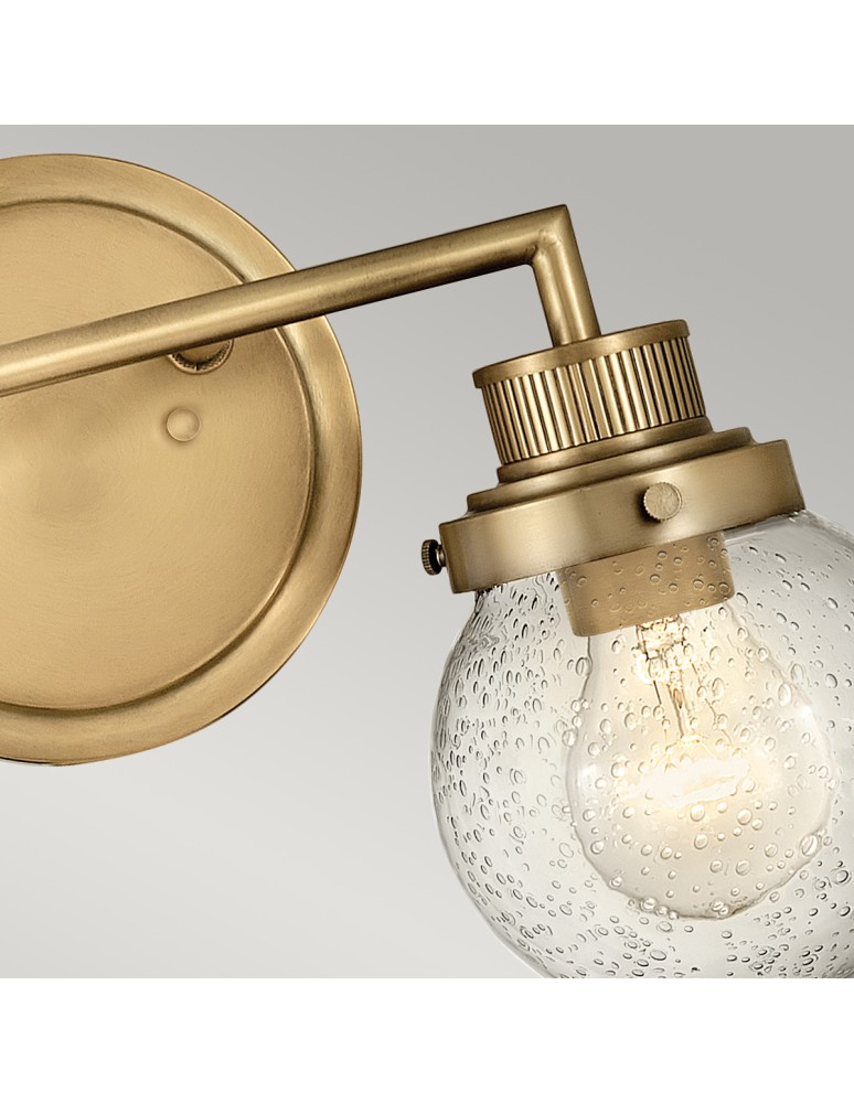 Quintiesse Kinkiet Poppy - 2 źródła światła - Stary mosiądz IP44 Elstead Lighting QN-POPPY2-HB-BATH Quintiesse Kinkiet Poppy - 2 źródła światła - Stary mosiądz IP44 Elstead Lighting QN-POPPY2-HB-BATH