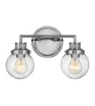 Kinkiety łazienkowe - Quintiesse Kinkiet Poppy - 2 źródła światła - Polerowany chrom IP44 Elstead Lighting QN-POPPY2-PC-BATH - product 1