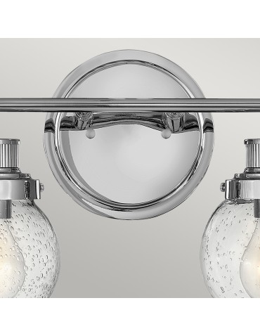 Quintiesse Kinkiet Poppy - 2 źródła światła - Polerowany chrom IP44 Elstead Lighting QN-POPPY2-PC-BATH - produkt 2