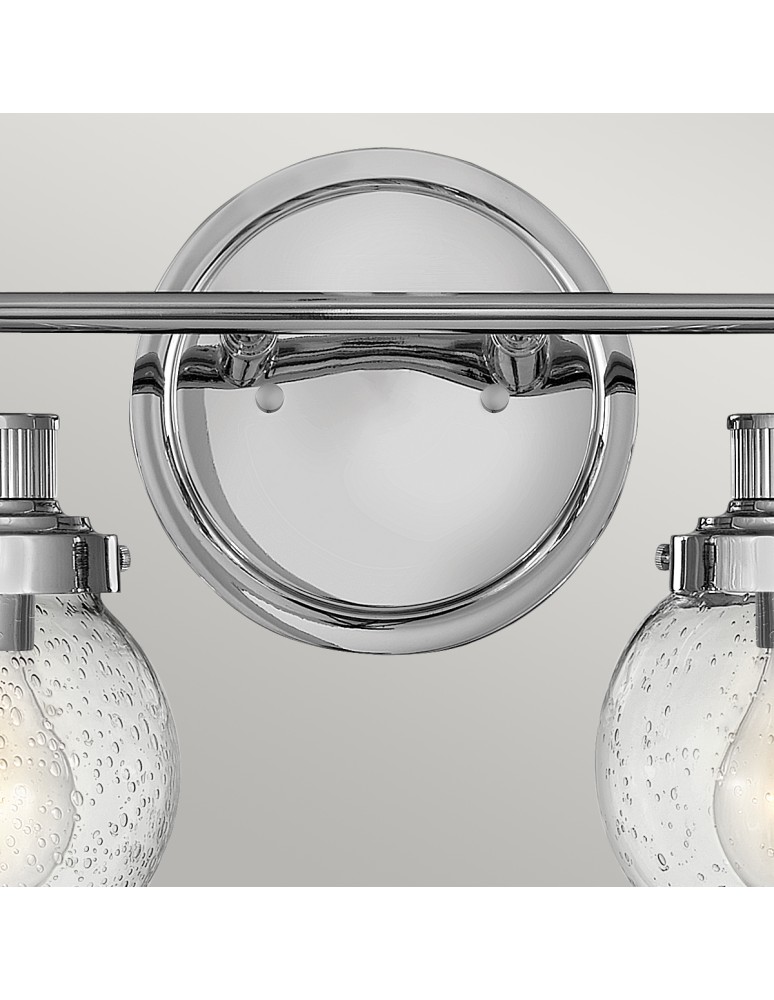 Quintiesse Kinkiet Poppy - 2 źródła światła - Polerowany chrom IP44 Elstead Lighting QN-POPPY2-PC-BATH