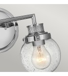 Kinkiety łazienkowe - Quintiesse Kinkiet Poppy - 2 źródła światła - Polerowany chrom IP44 Elstead Lighting QN-POPPY2-PC-BATH - product 3