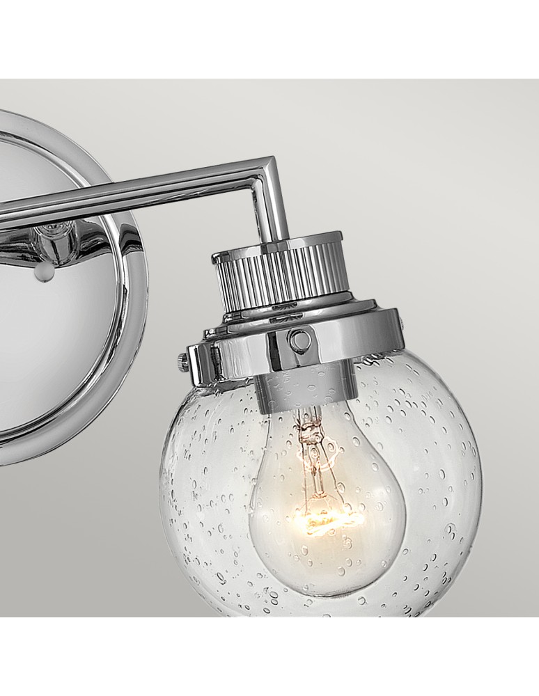 Quintiesse Kinkiet Poppy - 2 źródła światła - Polerowany chrom IP44 Elstead Lighting QN-POPPY2-PC-BATH