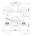 Kinkiety łazienkowe - Quintiesse Kinkiet Poppy - 2 źródła światła - Polerowany chrom IP44 Elstead Lighting QN-POPPY2-PC-BATH - product 5