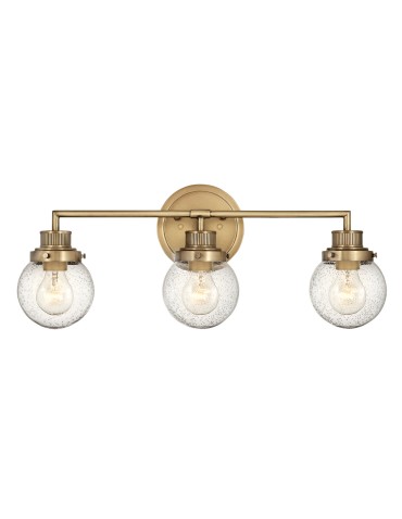 Quintiesse Kinkiet Poppy - 3 źródła światła - Stary mosiądz IP44 Elstead Lighting QN-POPPY3-HB-BATH