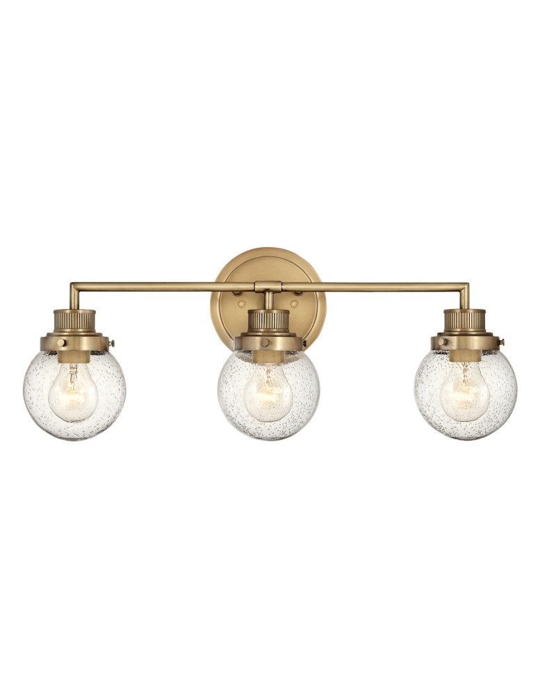 Quintiesse Kinkiet Poppy - 3 źródła światła - Stary mosiądz IP44 Elstead Lighting QN-POPPY3-HB-BATH