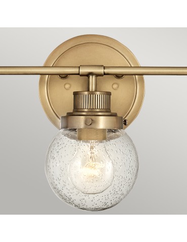 Quintiesse Kinkiet Poppy - 3 źródła światła - Stary mosiądz IP44 Elstead Lighting QN-POPPY3-HB-BATH - produkt 2