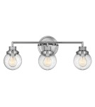 Kinkiety łazienkowe - Quintiesse Kinkiet Poppy - 3 źródła światła - Polerowany chrom IP44 Elstead Lighting QN-POPPY3-PC-BATH - product 1