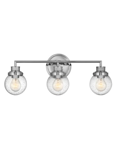 Quintiesse Kinkiet Poppy - 3 źródła światła - Polerowany chrom IP44 Elstead Lighting QN-POPPY3-PC-BATH