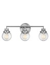 Quintiesse Kinkiet Poppy - 3 źródła światła - Polerowany chrom IP44 Elstead Lighting QN-POPPY3-PC-BATH