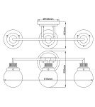 Kinkiety łazienkowe - Quintiesse Kinkiet Poppy - 3 źródła światła - Polerowany chrom IP44 Elstead Lighting QN-POPPY3-PC-BATH - product 4