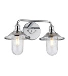 Quintiesse Kinkiet Rigby - 2 źródła światła - Polerowany chrom IP44 Elstead Lighting QN-RIGBY2-BATH-PC Quintiesse Kinkiet Rigby - 2 źródła światła - Polerowany chrom IP44 Elstead Lighting QN-RIGBY2-BATH-PC