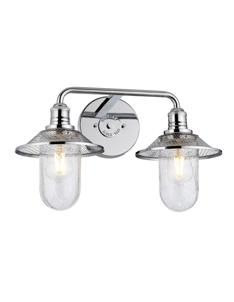 Quintiesse Kinkiet Rigby - 2 źródła światła - Polerowany chrom IP44 Elstead Lighting QN-RIGBY2-BATH-PC Quintiesse Kinkiet Rigby - 2 źródła światła - Polerowany chrom IP44 Elstead Lighting QN-RIGBY2-BATH-PC