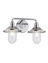 Quintiesse Kinkiet Rigby - 2 źródła światła - Polerowany chrom IP44 Elstead Lighting QN-RIGBY2-BATH-PC Quintiesse Kinkiet Rigby - 2 źródła światła - Polerowany chrom IP44 Elstead Lighting QN-RIGBY2-BATH-PC