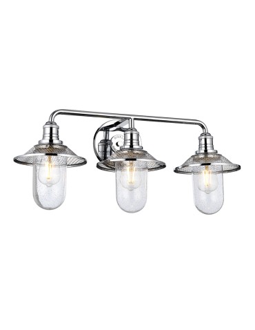Quintiesse Kinkiet Rigby - 3 źródła światła - Polerowany chrom IP44 Elstead Lighting QN-RIGBY3-BATH-PC