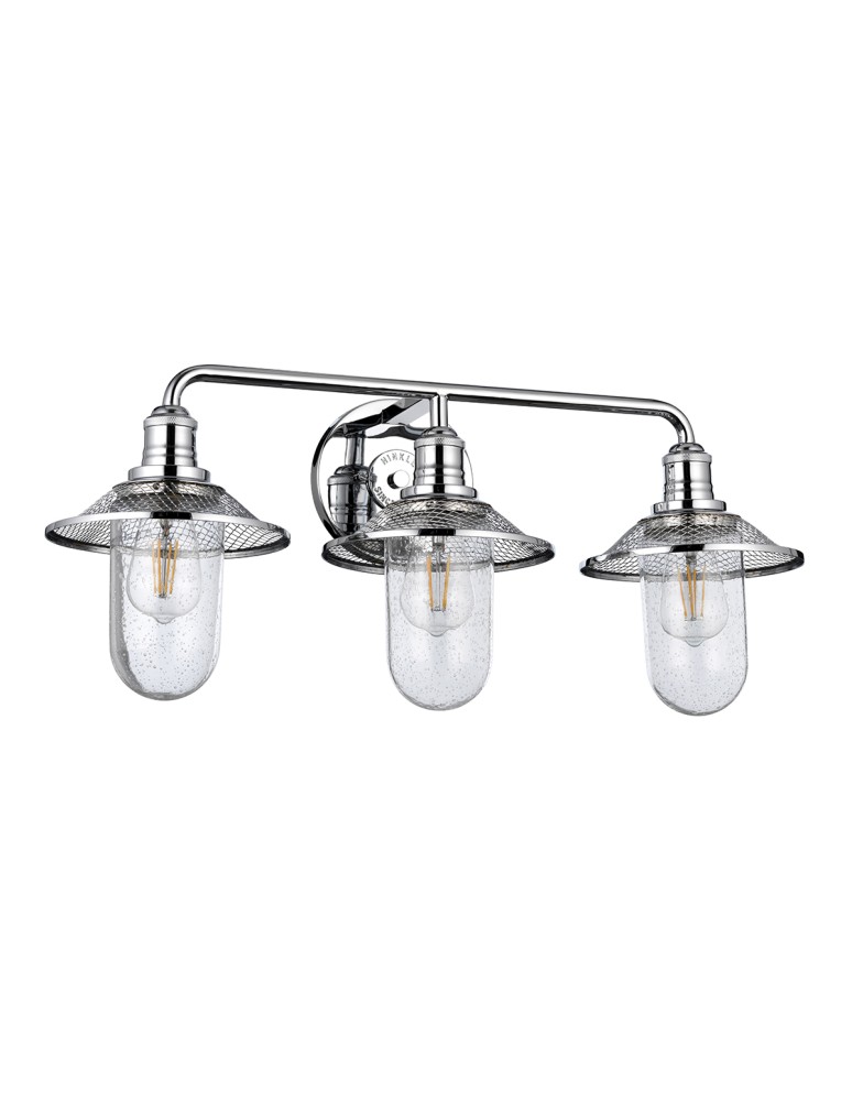 Quintiesse Kinkiet Rigby - 3 źródła światła - Polerowany chrom IP44 Elstead Lighting QN-RIGBY3-BATH-PC