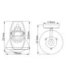 Kinkiety łazienkowe - Quintiesse Kinkiet Scholar - 1 źródło światła IP44 Elstead Lighting QN-SCHOLAR1 - product 6