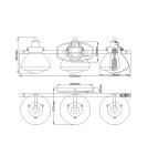 Quintiesse Kinkiet Scholar - 3 źródła światła IP44 Elstead Lighting QN-SCHOLAR3 Quintiesse Kinkiet Scholar - 3 źródła światła IP44 Elstead Lighting QN-SCHOLAR3