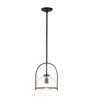 Quintiesse Średnia lampa wisząca Somerset - 1 źródło światła - Czarna Elstead Lighting QN-SOMERSET-P-C-BK Quintiesse Średnia lampa wisząca Somerset - 1 źródło światła - Czarna Elstead Lighting QN-SOMERSET-P-C-BK