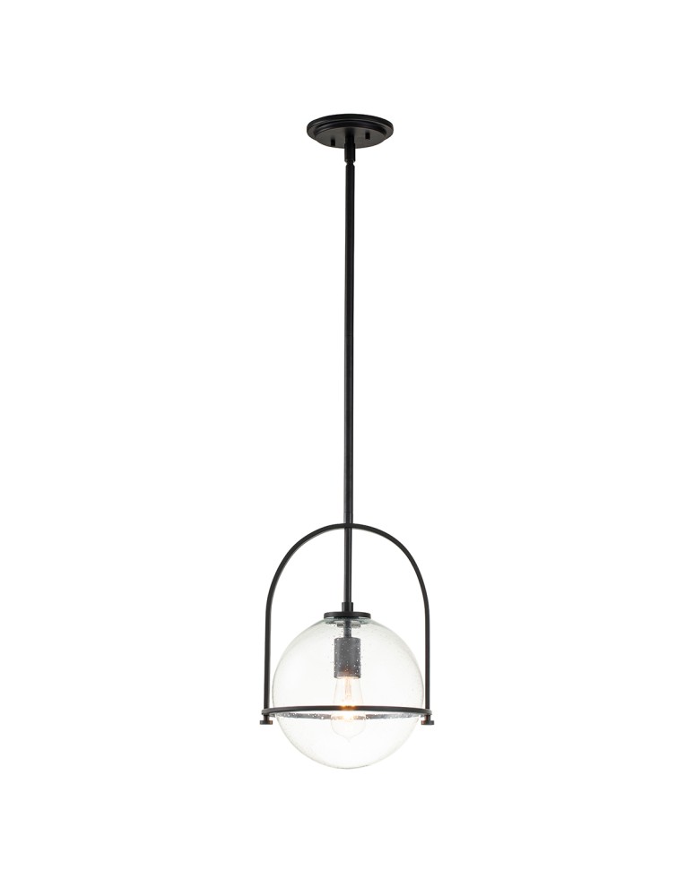 Quintiesse Średnia lampa wisząca Somerset - 1 źródło światła - Czarna Elstead Lighting QN-SOMERSET-P-C-BK Quintiesse Średnia lampa wisząca Somerset - 1 źródło światła - Czarna Elstead Lighting QN-SOMERSET-P-C-BK