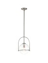 Quintiesse Średnia lampa wisząca Somerset - 1 źródło światła - Szczotkowany nikiel Elstead Lighting QN-SOMERSET-P-C-BN Quintiesse Średnia lampa wisząca Somerset - 1 źródło światła - Szczotkowany nikiel Elstead Lighting QN-SOMERSET-P-C-BN