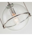 Quintiesse Średnia lampa wisząca Somerset - 1 źródło światła - Szczotkowany nikiel Elstead Lighting QN-SOMERSET-P-C-BN Quintiesse Średnia lampa wisząca Somerset - 1 źródło światła - Szczotkowany nikiel Elstead Lighting QN-SOMERSET-P-C-BN
