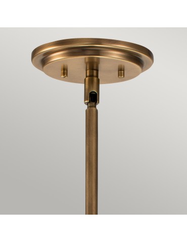 Quintiesse Średnia lampa wisząca Somerset - 1 źródło światła - Stary mosiądz Elstead Lighting QN-SOMERSET-P-C-HB - produkt 2