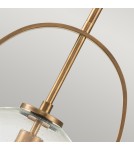 Lampy wiszące - Quintiesse Średnia lampa wisząca Somerset - 1 źródło światła - Stary mosiądz Elstead Lighting QN-SOMERSET-P-C-HB - product 3