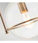 Lampy wiszące - Quintiesse Średnia lampa wisząca Somerset - 1 źródło światła - Stary mosiądz Elstead Lighting QN-SOMERSET-P-C-HB - product 4