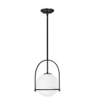 Quintiesse Średnia lampa wisząca Somerset - 1 źródło światła - Czarna Elstead Lighting QN-SOMERSET-P-O-BK Quintiesse Średnia lampa wisząca Somerset - 1 źródło światła - Czarna Elstead Lighting QN-SOMERSET-P-O-BK