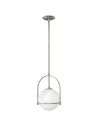 Quintiesse Średnia lampa wisząca Somerset - 1 źródło światła - Szczotkowany nikiel Elstead Lighting QN-SOMERSET-P-O-BN