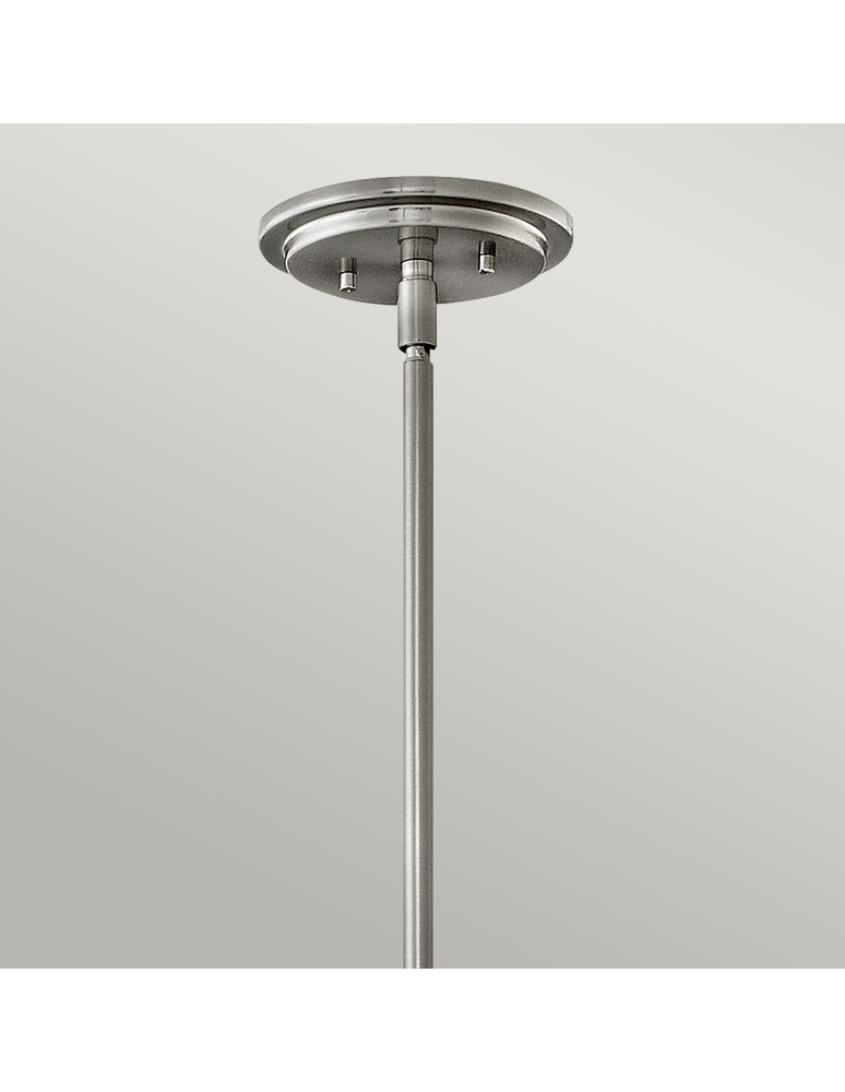 Lampy wiszące - Quintiesse Średnia lampa wisząca Somerset - 1 źródło światła - Szczotkowany nikiel Elstead Lighting QN-SOMERSET-P-O-BN - product kolory-swiatla.pl 2