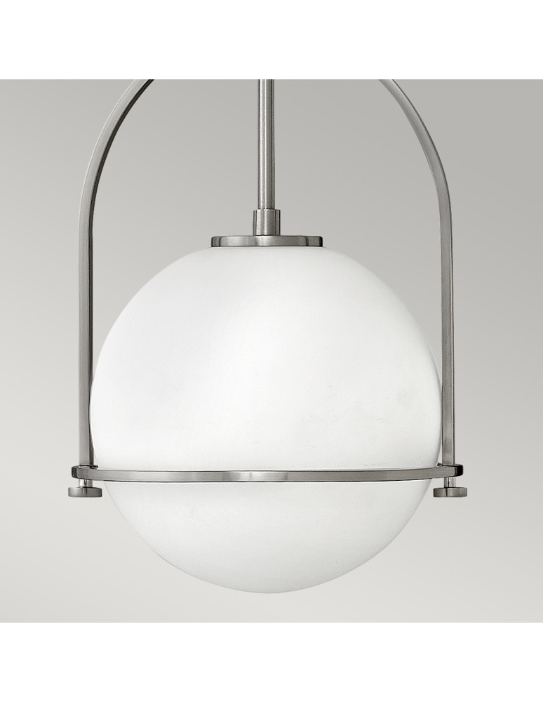 Lampy wiszące - Quintiesse Średnia lampa wisząca Somerset - 1 źródło światła - Szczotkowany nikiel Elstead Lighting QN-SOMERSET-P-O-BN - product kolory-swiatla.pl 4