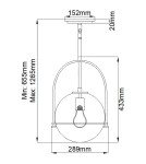 Lampy wiszące - Quintiesse Średnia lampa wisząca Somerset - 1 źródło światła - Szczotkowany nikiel Elstead Lighting QN-SOMERSET-P-O-BN - product 5