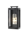 Quintiesse Latarnia naścienna Sutcliffe - 1 źródło światła - Postarzany cynk / Antyczny nikiel IP44 Elstead Lighting QN-SU