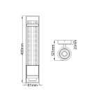 Quintiesse Kinkiet Wellington - 2 źródła światła - Polerowany chrom IP44 Elstead Lighting QN-WELLINGTON1-PC Quintiesse Kinkiet Wellington - 2 źródła światła - Polerowany chrom IP44 Elstead Lighting QN-WELLINGTON1-PC