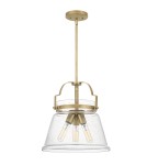 Lampy wiszące - Quintiesse Lampa wisząca Wimberley - 3 źródła światła - Postarzany mosiądz Elstead Lighting QN-WIMBERLEY-P-WS - product 1