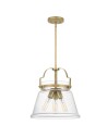 Quintiesse Lampa wisząca Wimberley - 3 źródła światła - Postarzany mosiądz Elstead Lighting QN-WIMBERLEY-P-WS
