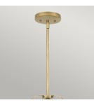 Lampy wiszące - Quintiesse Lampa wisząca Wimberley - 3 źródła światła - Postarzany mosiądz Elstead Lighting QN-WIMBERLEY-P-WS - product 2