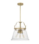 Lampy wiszące - Quintiesse Lampa wisząca Wimberley - 3 źródła światła - Postarzany mosiądz Elstead Lighting QN-WIMBERLEY-P-WS - product 7