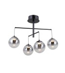 Lampy wiszące kule - ITALUX Velada Wisząca 4xLED 20W 3000K Czarny mat PND-34381-4-BK - product 4