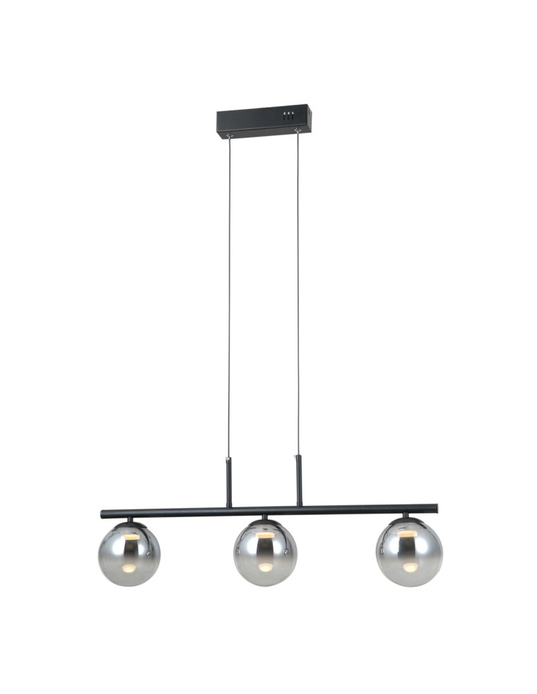 ITALUX Velada Wisząca 3xLED 15W 3000K Czarny mat PND-34381-3-BK ITALUX Velada Wisząca 3xLED 15W 3000K Czarny mat PND-34381-3-BK