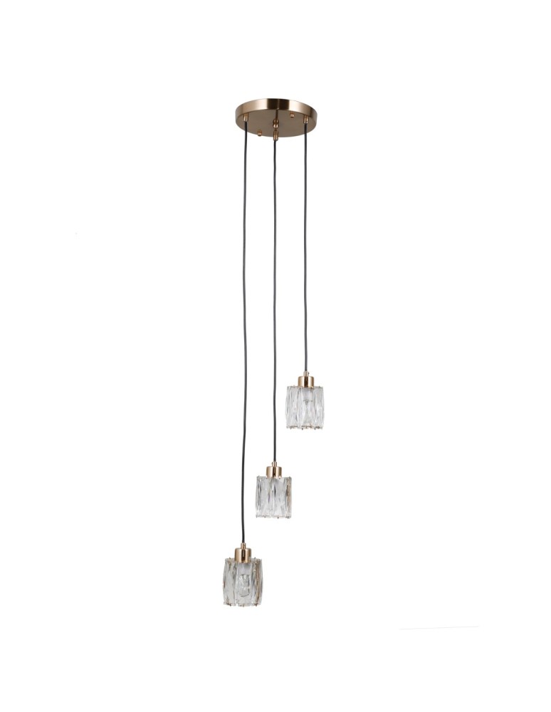 ITALUX Torno Wisząca 3xE14 40W Złoty PND-40813-3R-HBR ITALUX Torno Wisząca 3xE14 40W Złoty PND-40813-3R-HBR