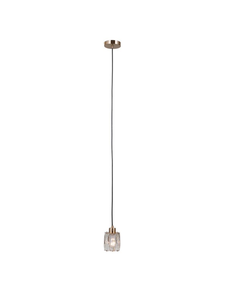 ITALUX Torno Wisząca 1xE14 40W Złoty PND-40813-1-HBR