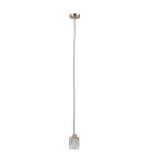 Lampy wiszące pojedyncze - ITALUX Torno Wisząca 1xE14 40W Złoty PND-40813-1-HBR - product 4